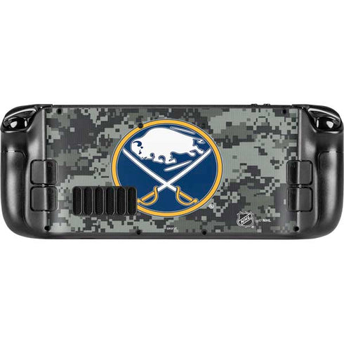 NHL Buffalo Sabres Camo Steam Deck Handheld Gaming Computer Skin